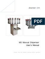 M3 Manual Dispenser User's Manual: Please Read This Manual Carefully Before Operation