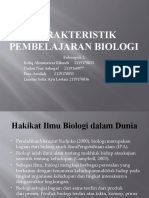 Karakteristik Pembelajaran Biologi