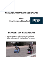 Kekuasaan Dalam Kebijakan & Sis Politik