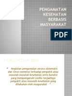 Pengamatan Kesehatan Berbasis Masyarakat: Desa Siaga 2013