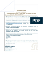 FSC Procurement Notice