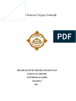 COD (Chemycal Oxygen Demand) : Program Studi Teknik Lingkungan Fakultas Teknik Universitas Sahid Jakarta