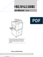 Duplo dp21s - II Copier Manual