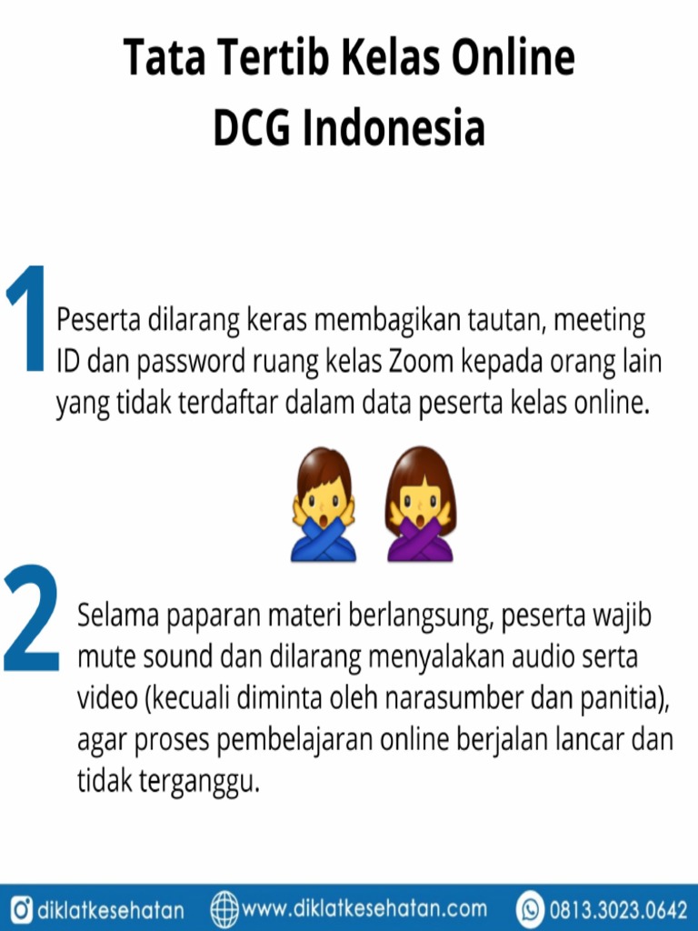 Skill Online Workshop Etika dan Tata Tertib Peserta