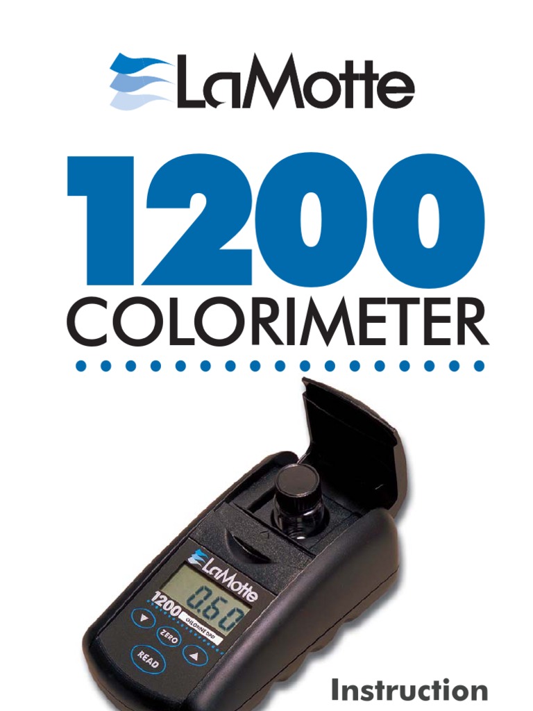 Colorimeter Instruction Manual Download Free PDF Ph Color