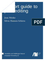 A Short Guide To Post Editing: Jean Nitzke Silvia Hansen-Schirra