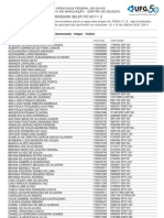 UFG Medicina Veterinária Convocados PS2011/2