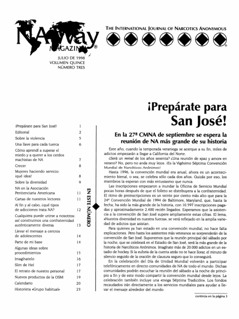 CS NAW Revista Narcóticos Anónimos PDF