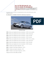 Avería motor 2.0 TDI VW Jetta III