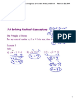 7.6 and 7.7 Solving Radicals and Complex Numbers (Complete Notes)