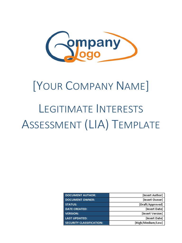 Legitimate Interests Assessment Template | PDF | Regulatory Compliance ...