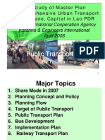 The Study of Master Plan On Comprehensive Urban Transport in Vientiane, Capital in Lao PDR