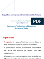 Populationa and Sampling