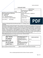 Ds Tata Power Solar Systems Limited 1: Purchase Order