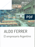Ferrer, Aldo. El Empresario Argentino