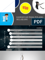 Gangguan Pada Tulang Belakang