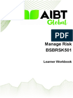 BSBRSK501 Manage Risk - Learner Workbook - v2.0 - March 2021