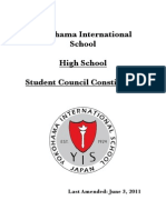 YIS High School Student Council Constitution