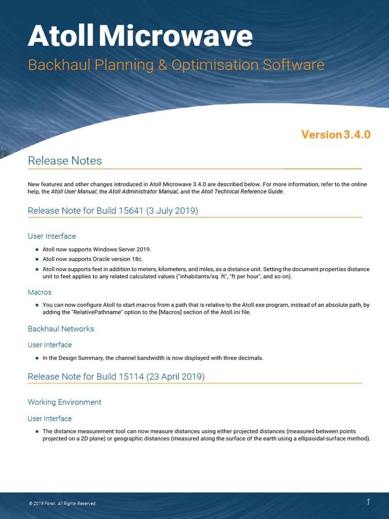 Atoll Microwave: Backhaul Planning & Optimisation Software | PDF ...