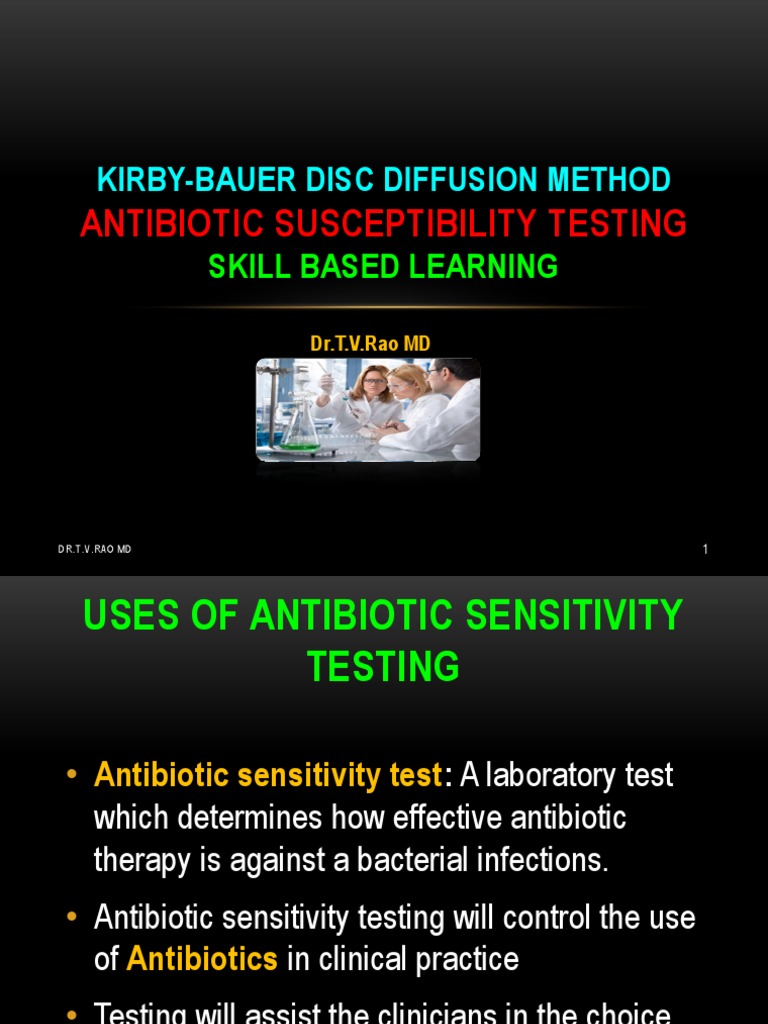 Kirby-Bauer Method for Antibiotic Testing | PDF | Infection ...