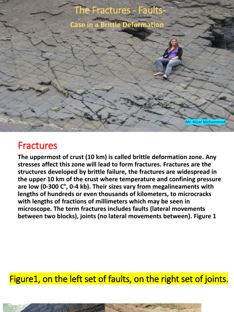 The Fractures Faults Case in A Brittle Deformation PDF Fault