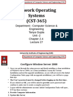 Network Operating Systems (CST-365) : Department:-Computer Science & Engineering Tanya Gupta Unit - 2