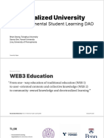 Decentralized University: Cross-Continental Student Learning DAO