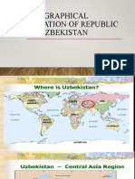 Geographical Location of Uzbekistan