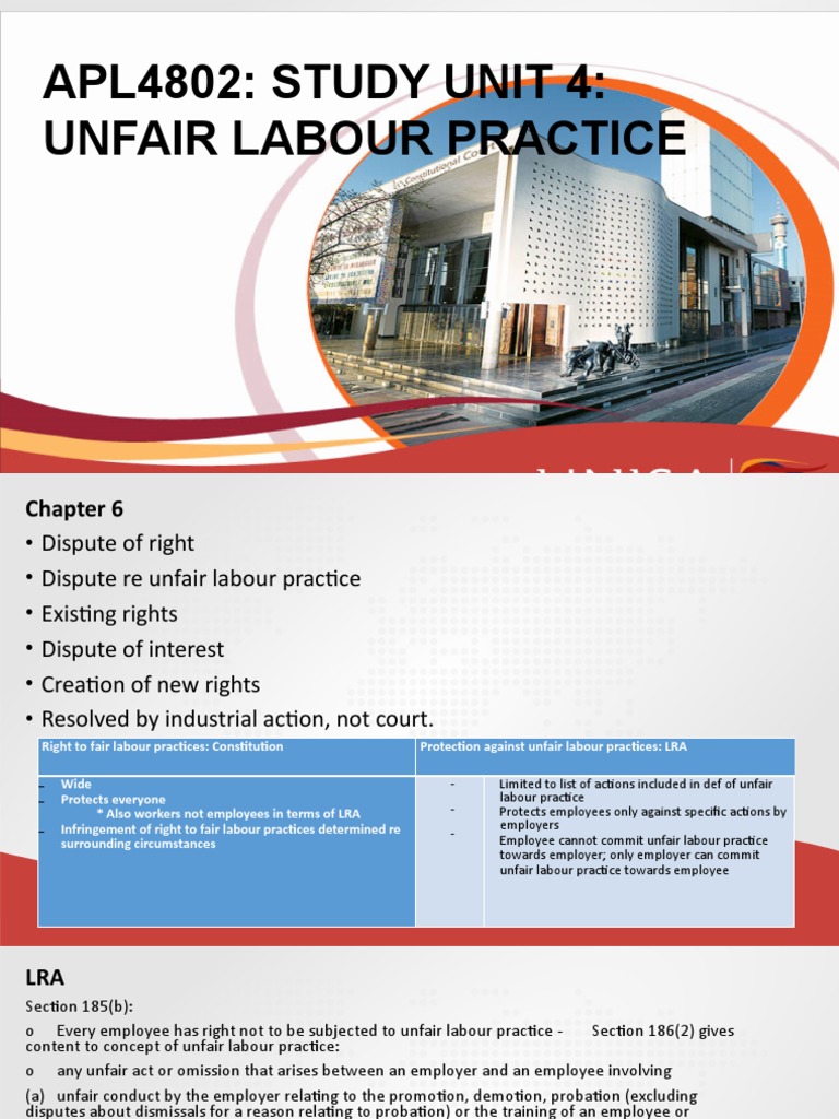 Unfair Labour Practices Explained | PDF | Employment | Unfair Labor ...