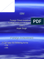 Foreign Direct Investment & Foreign Institutional Investment Unit 1 Anjali Singh