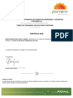 CERTIFICADO DE PENSION