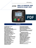 Dkg-119 Manual and Remote Start Unit