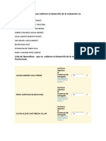 Lista de Aprendices Evaluacion