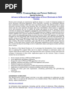 IEEE Transactions On Power Delivery - Call For Paper - PES