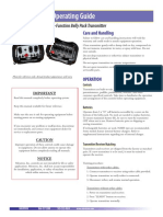 T-1 Operating Guide: Multi-Function Belly Pack Transmitter