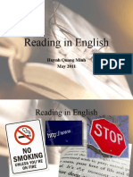 Reading in English: Huynh Quang Minh May 2011