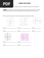 Domain and Range