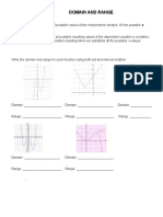 Domain and range functions worksheet