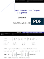 Review Chapter 1, Chapter 2 and Chapter 3 (Algebra) : Lai Văn Phút