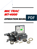 Gagemaker MicTrac 4000 Operation Manual