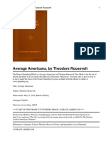 Average Americans - Theodore Roosevelt