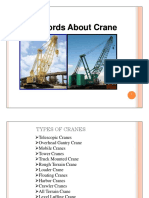 Few Words About Crane Few Words About Crane
