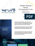 Ontario Pension Board: Procurement Cycle: Group PCT 8 - NTT: Guneet Singh Chawla Neel Patel Rinu Roy Nikhil Sharma