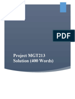 Project MGT213 (400 Words)