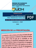 Universidad de Huánuco Hidrología Precipitación Pluviómetro Pluviógrafo