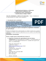 Guía de Actividades y Rúbrica de Evaluación - Unidad 2 - Tarea 3 - Análisis de La Comunicación No Verbal, Texto Expositivo