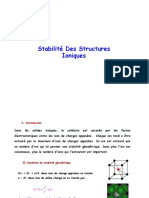 Stabilité Structures Ioniques