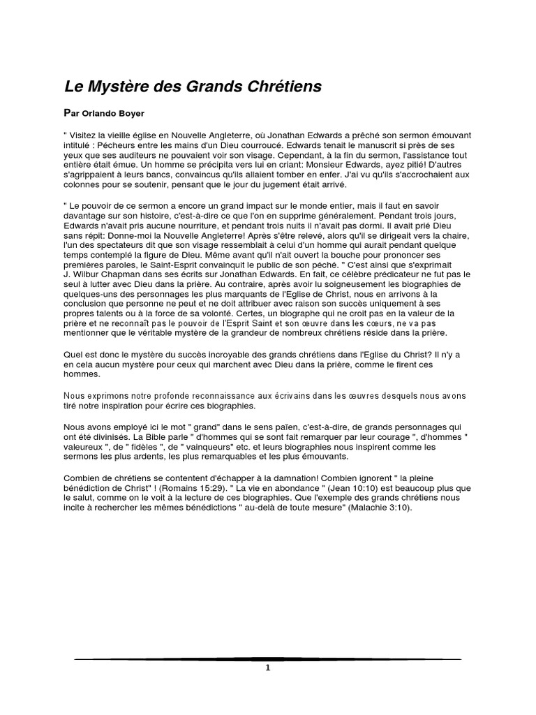 Les Heros de La Foi | PDF