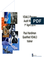 Vda63 Process Audit Webinar 1 St April Paul Hardiman Qualified Vda63 Trainer