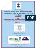Instruction on Axle Box Bearing Maintenance and Guidelines to Minimize Hot Axle in ICF Design Coaches